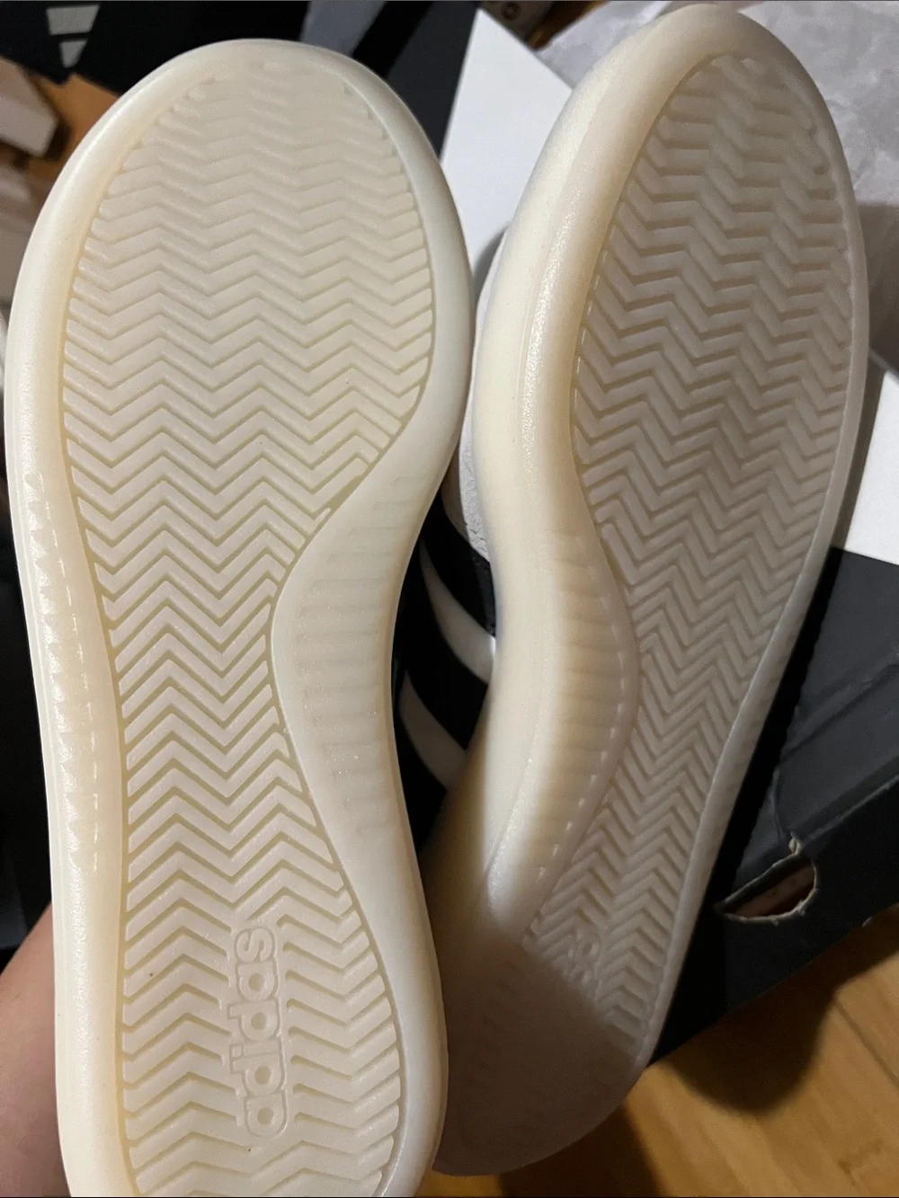 adidas White and Black Barreda Decode